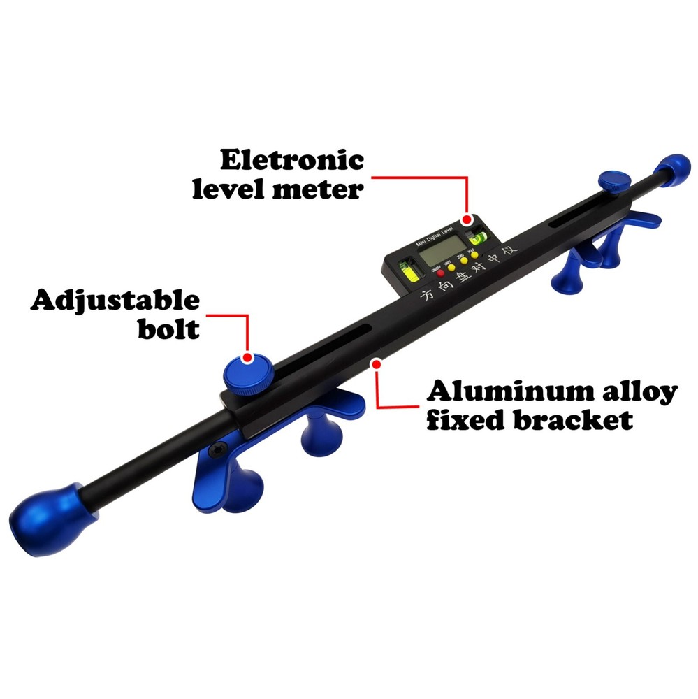 Car Steering Wheel Alignment Tool Wheel Aligner Alignment Auxiliary Tool ±90°