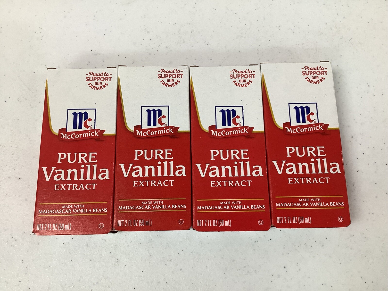 McCormick Pure Vanilla Extract 2 Fl. Oz. Each- 4 Pack Bundle