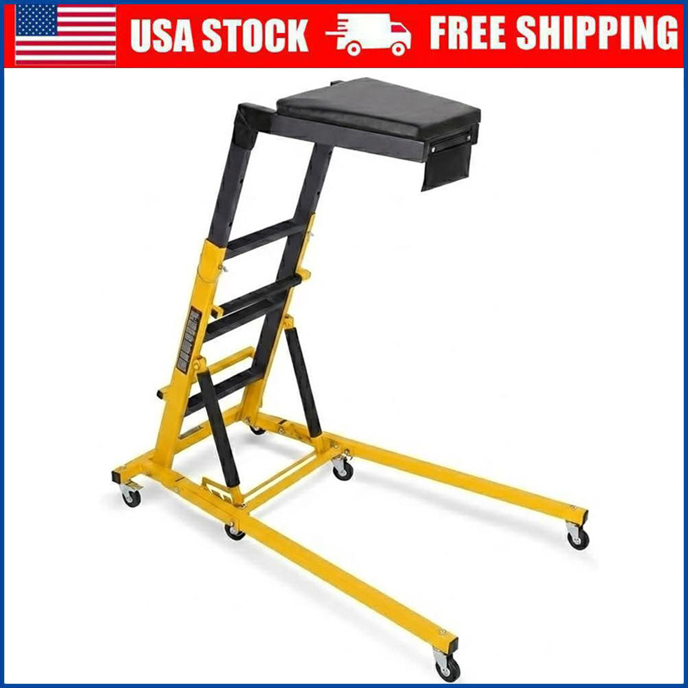 Automotive Topside Creeper Adjustable Height w/ 6 Wheels Engine Movable Ladder