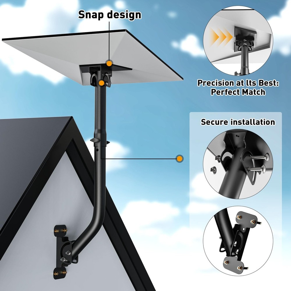 Starlink Gen 3 Mount, Lengthening 360Â° Adjustable Starlink Mounting Kit