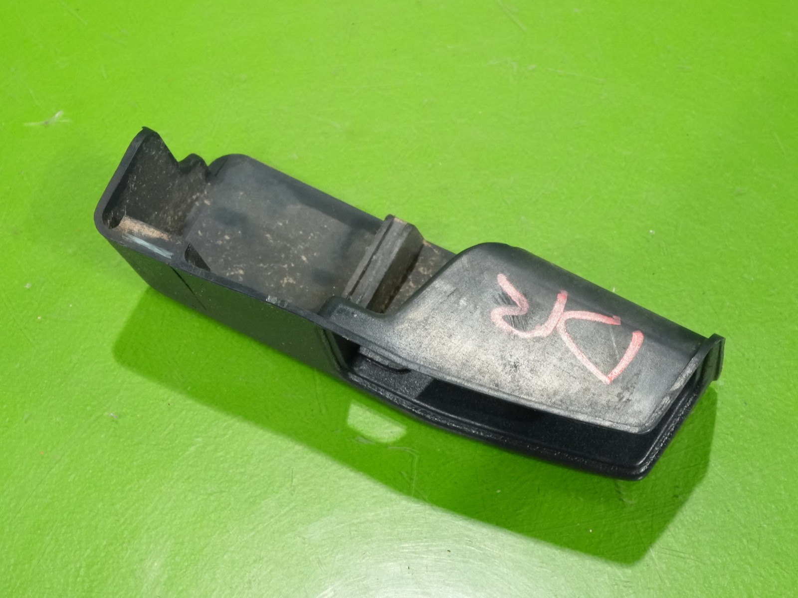 92-95 Civic OEM fuel gas tank trunk hatch popper opener cover trim panel blue