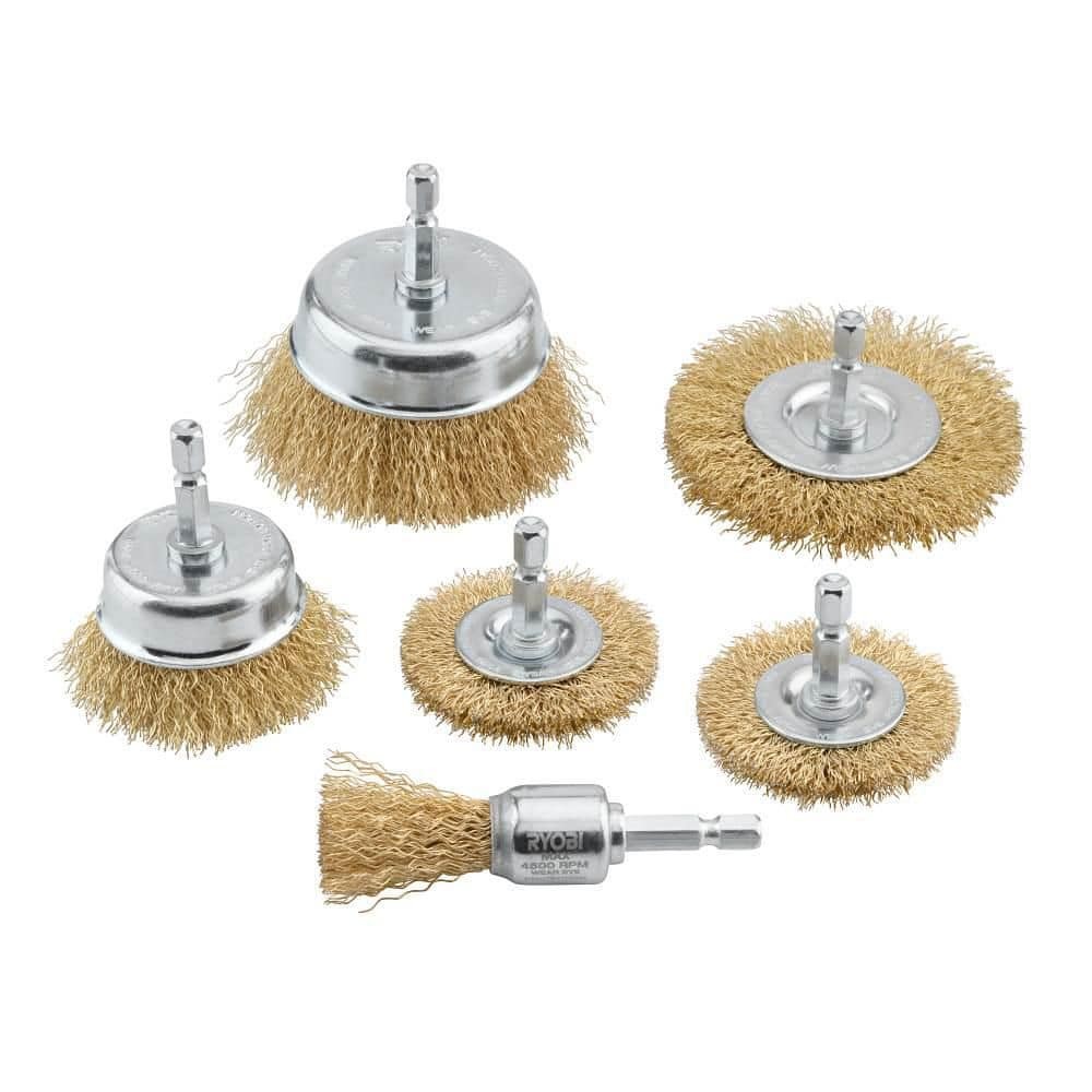 RYOBI Wire Wheel Assortment Set (6-Piece)