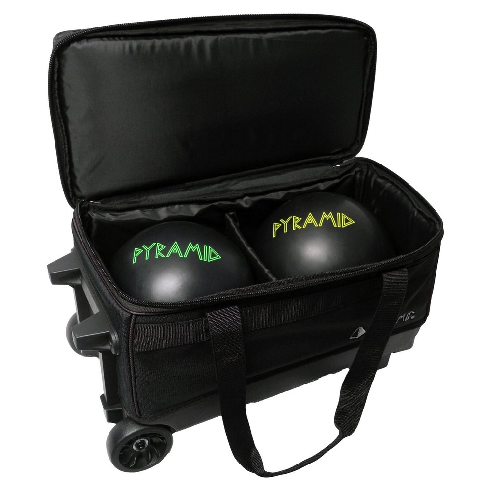 Pyramid Prime Double Roller 2 Ball Bowling Bag with Large Separate Compartmen...