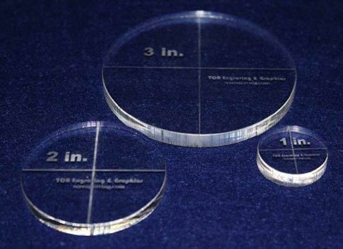 3 Piece Set Circles 1/4" 1", 2", 3"