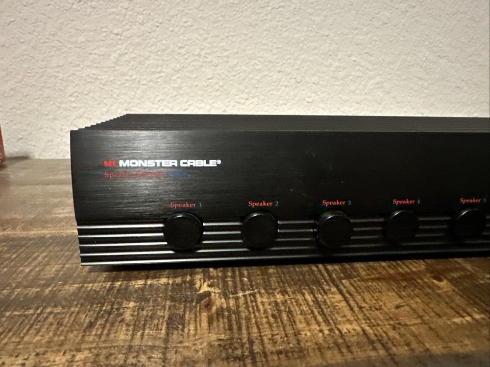 Monster Cable 6 Way Speaker Selector With Amplifier Protection