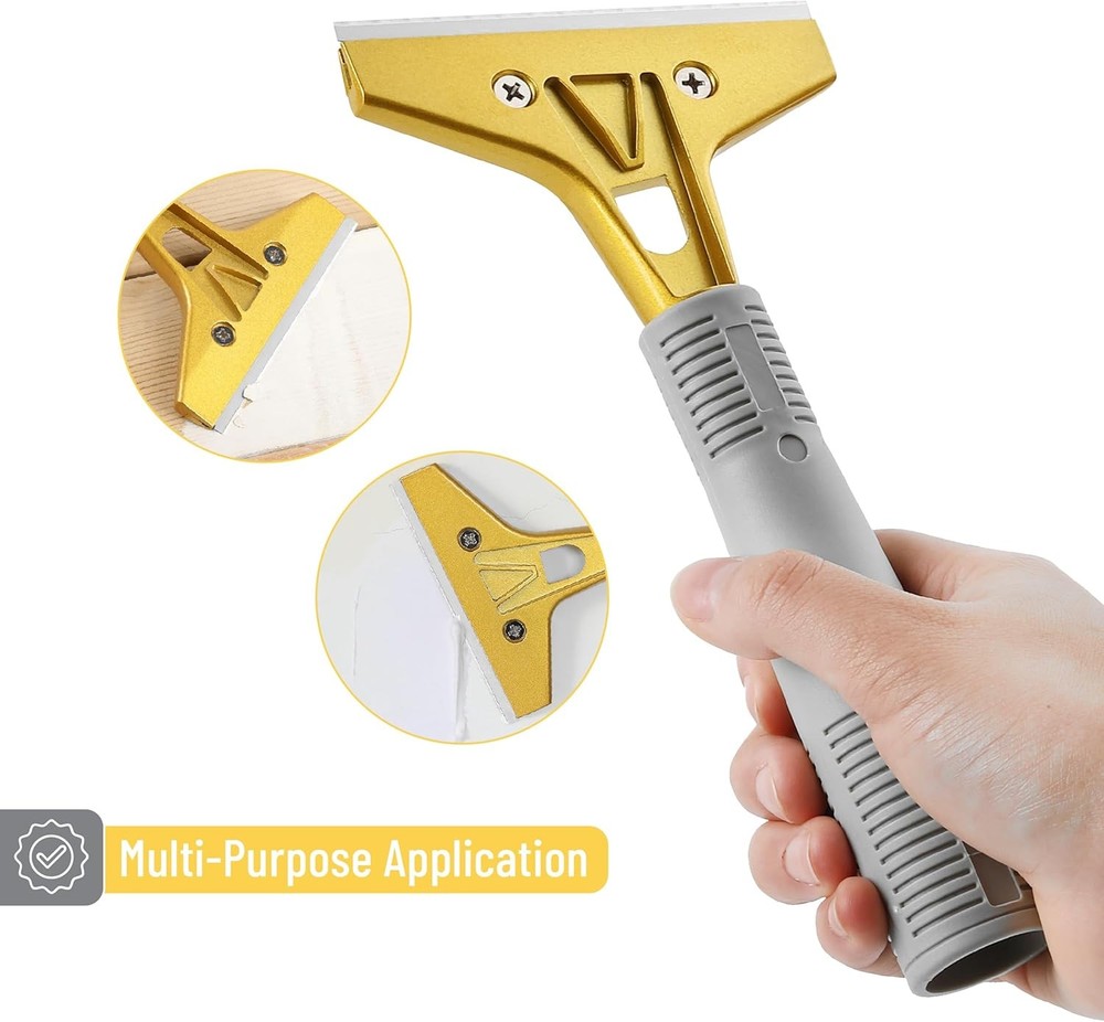 Bates- Razor Blade Scraper Set, 2 Pack, 1.5" & 4" Razor Scraper Tool with 20 Ext