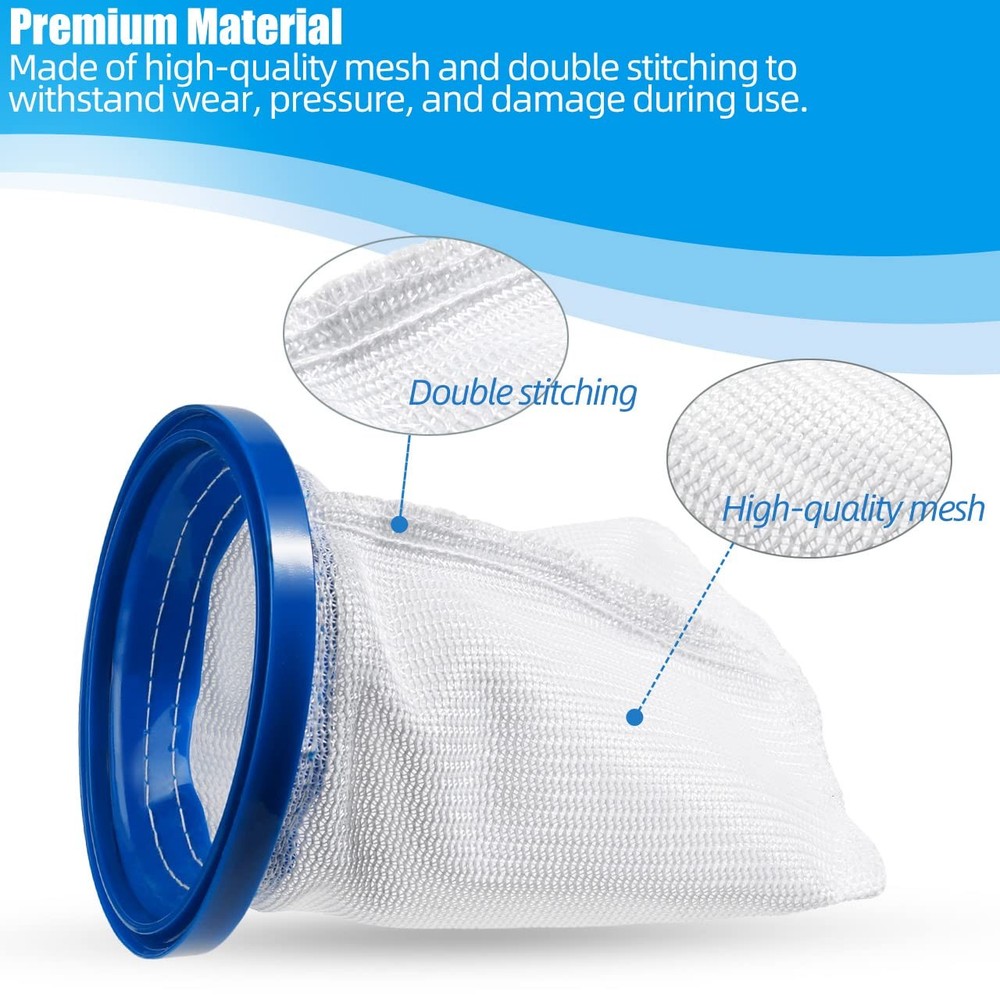 2-Pack Pool Vacuum Cleaner Reusable Filter Bag for Blaster Water Tech...