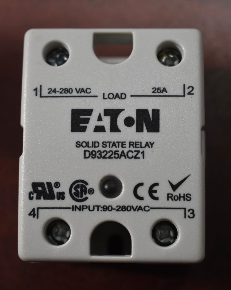 Eaton D93225ACZ1 Solid State Relay, 25A, SPST-NO