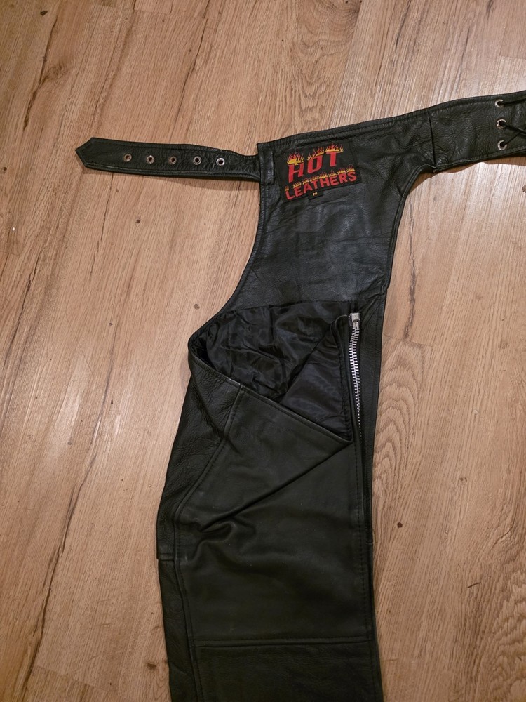 Hot Leathers Motorcycle Chaps Size Medium