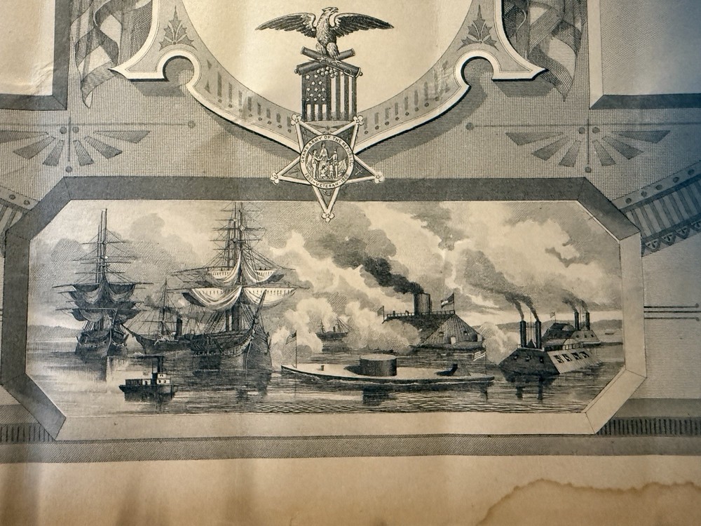 Civil War Blank Recognition Sheet 1860s