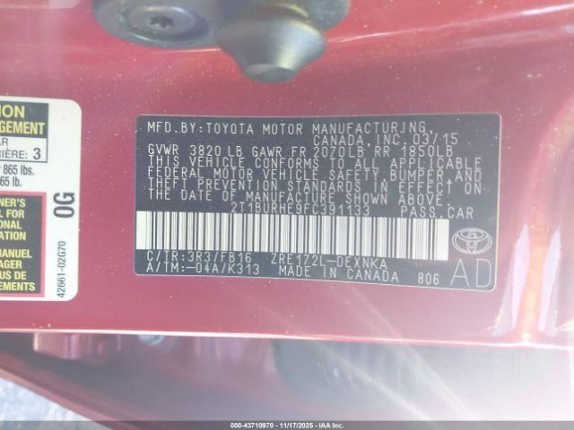 COROLLA 2015 Glove Box 4948912