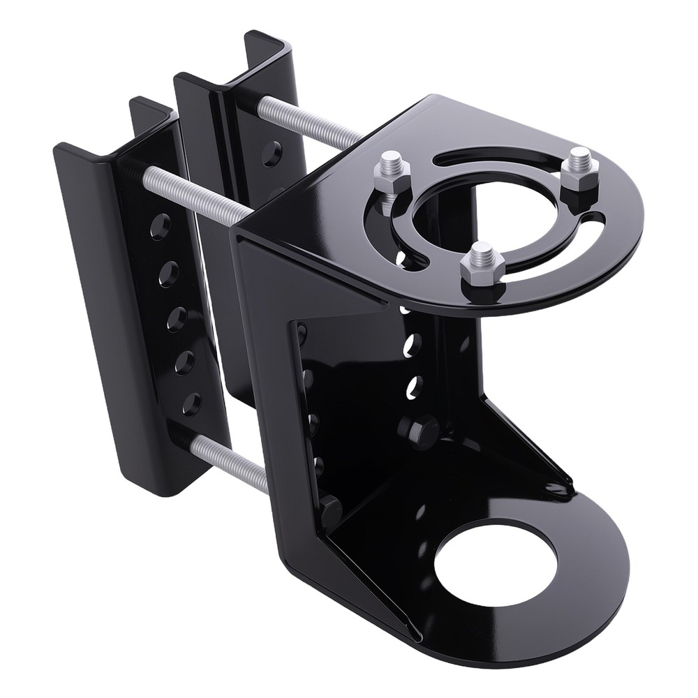 Trailer Jack Support Bracket Kit for A-Frame 3-Bolt Pattern Steel Black