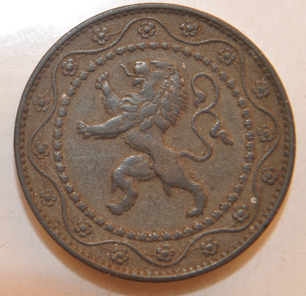 1916 Belgium 25 cents