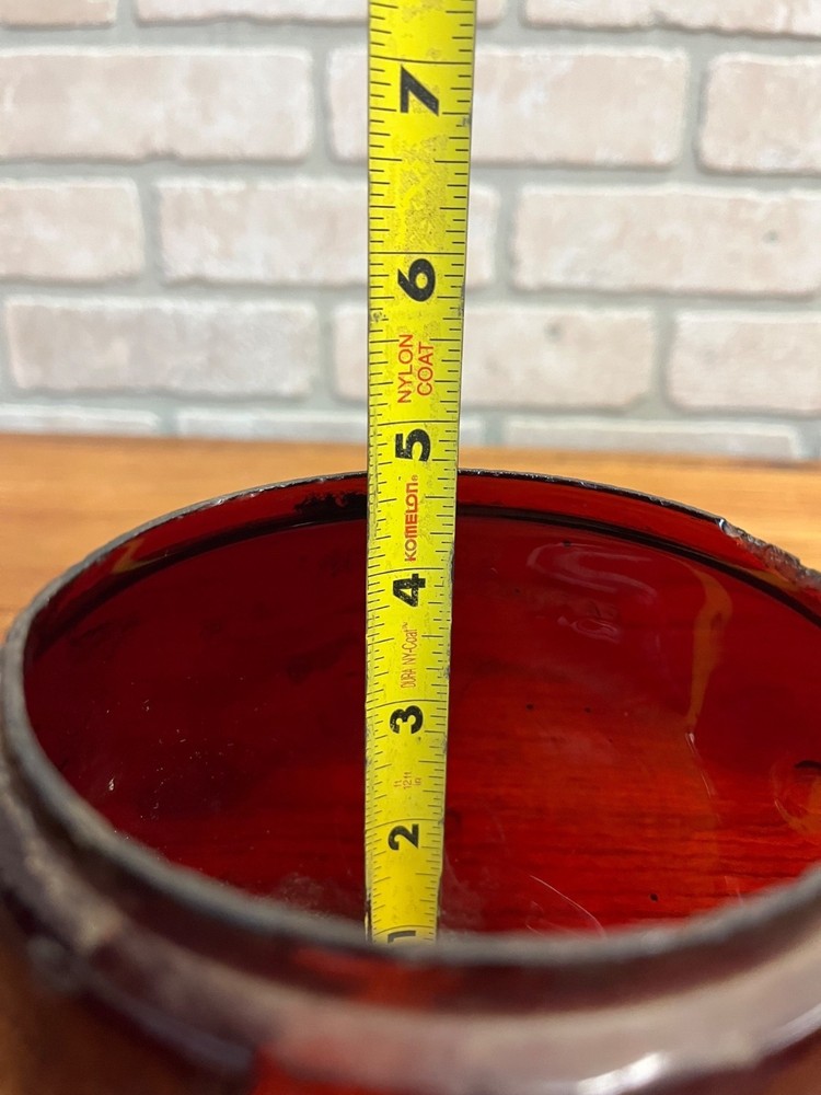 Dietz D-Lite Original Ruby Red Lantern Globe Replacement Part Loc-Nob H1