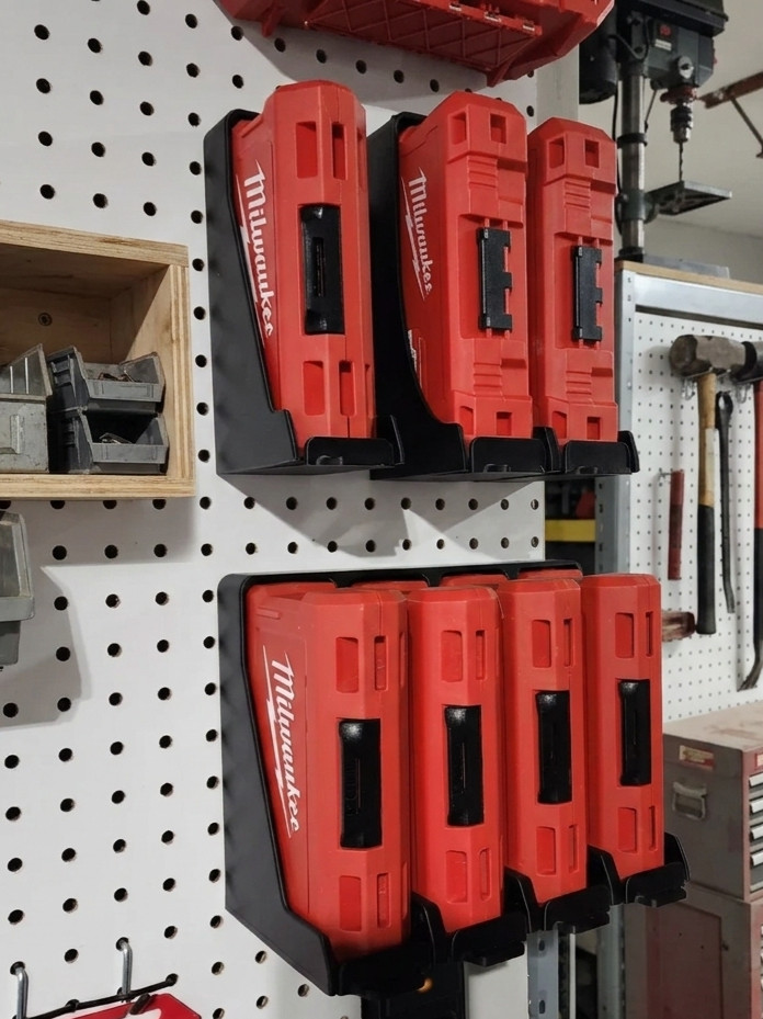 Milwaukee Bit Case Holder Secure Snap-In Storage Organizer Tool Rack 3D printed