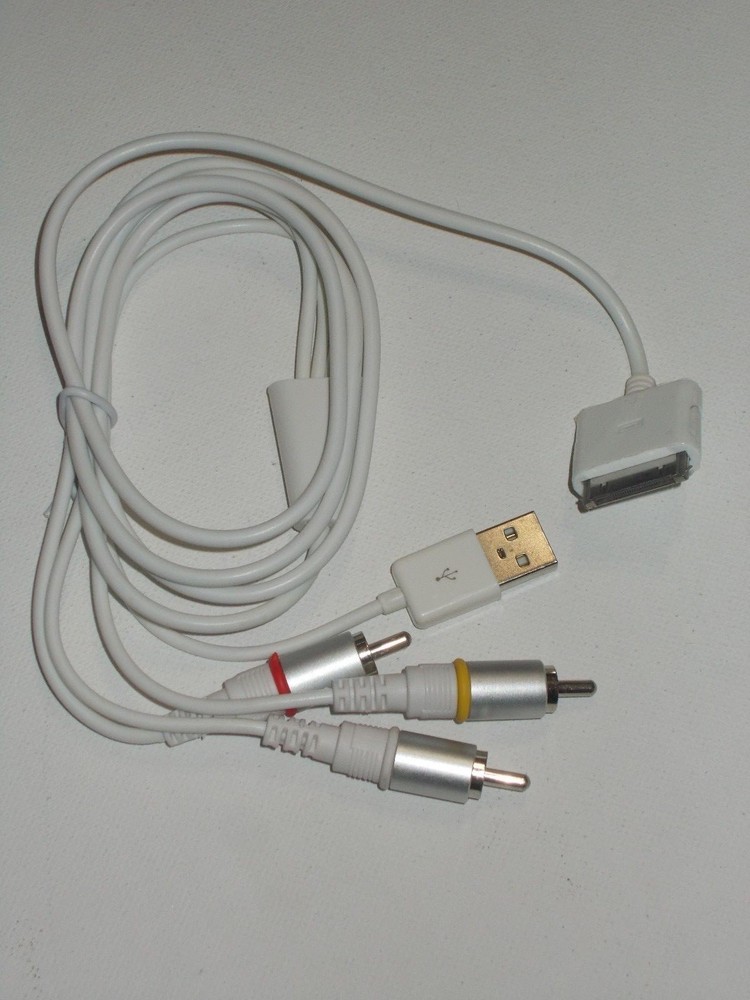 AV Cable Plus USB Compatible With Classic Nano Touch iPhone And 3G iPhone New