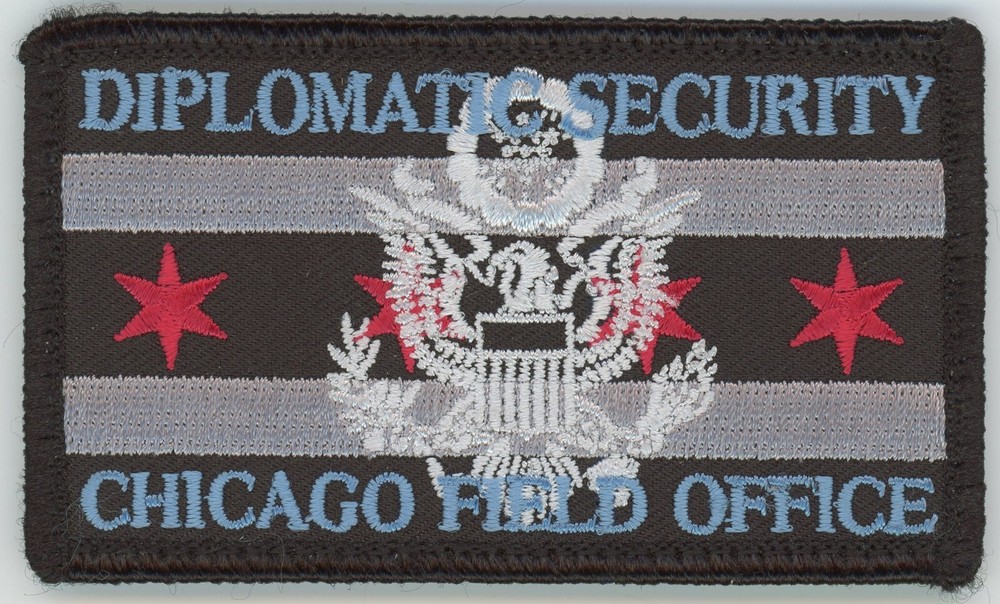 State Department Chicago Field Office Diplomatic Security Hook and Loop Patch