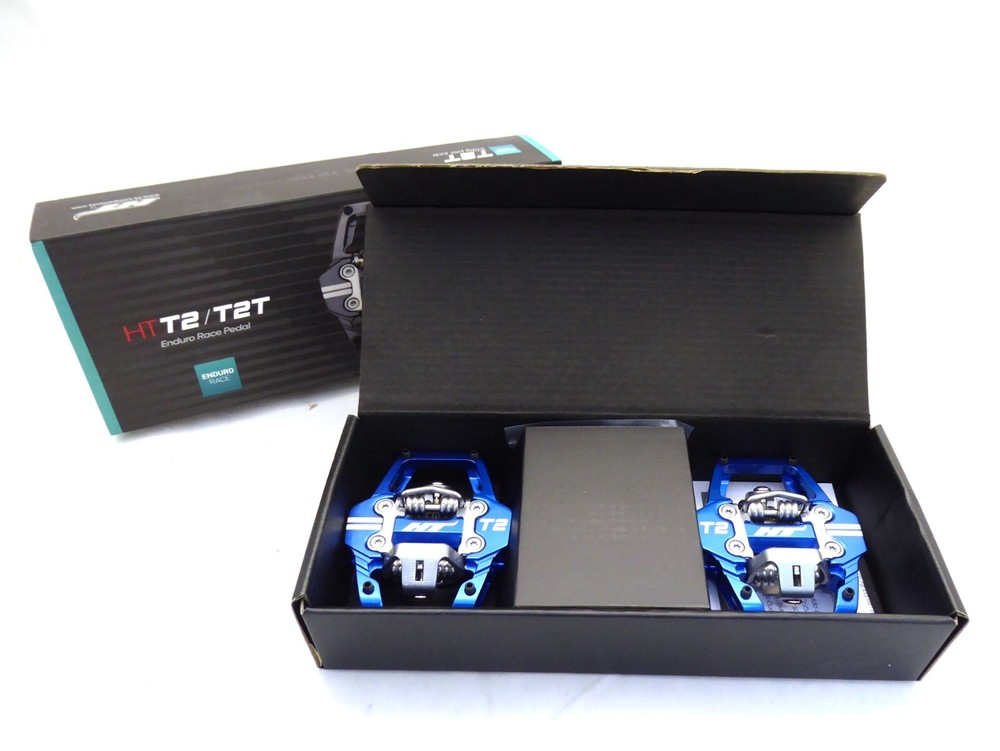 HT Pedals T2 Clipless Platform Pedals CrMo - Royal Blue
