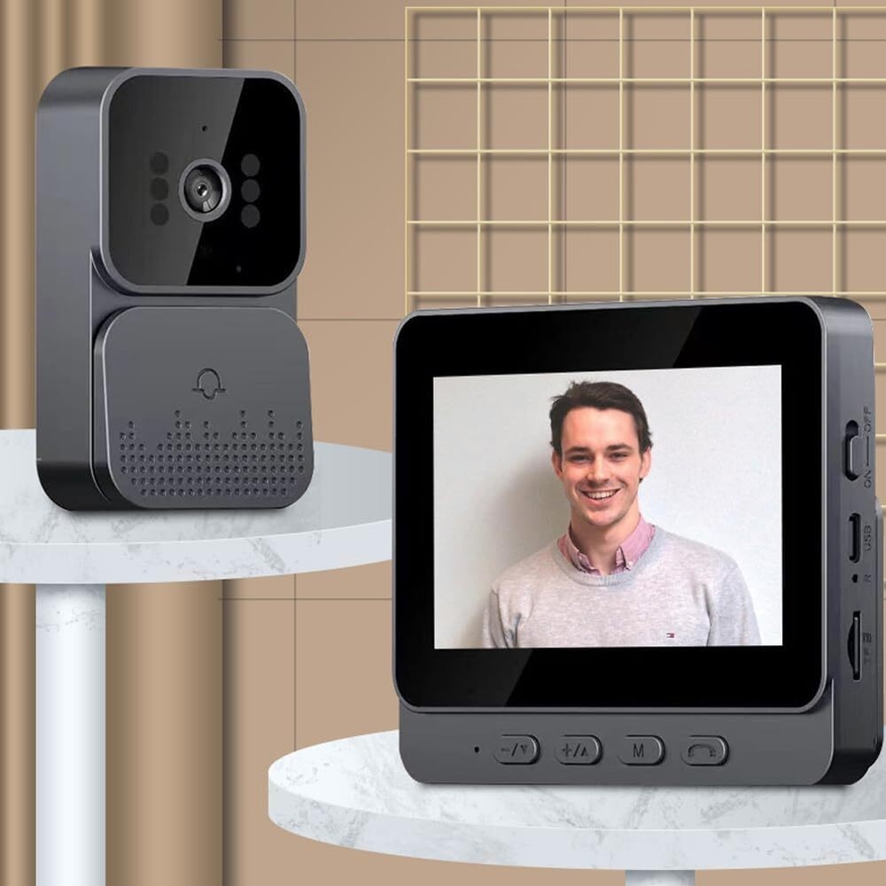 Wireless Security Smart Doorbell Intercom HD Video Camera Door Ring Bell Chime