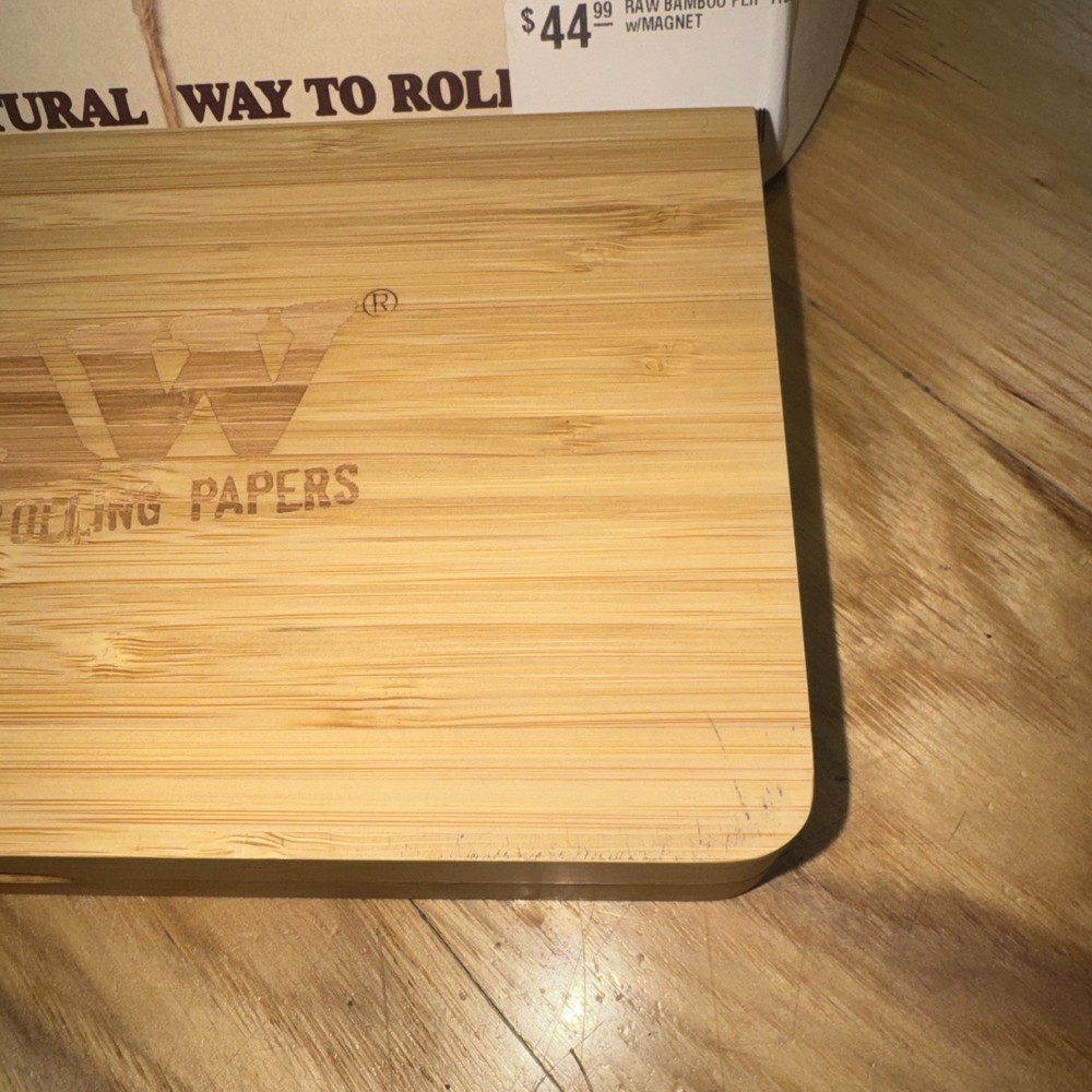 Raw Backflip Magnetic Bamboo Rolling Tray