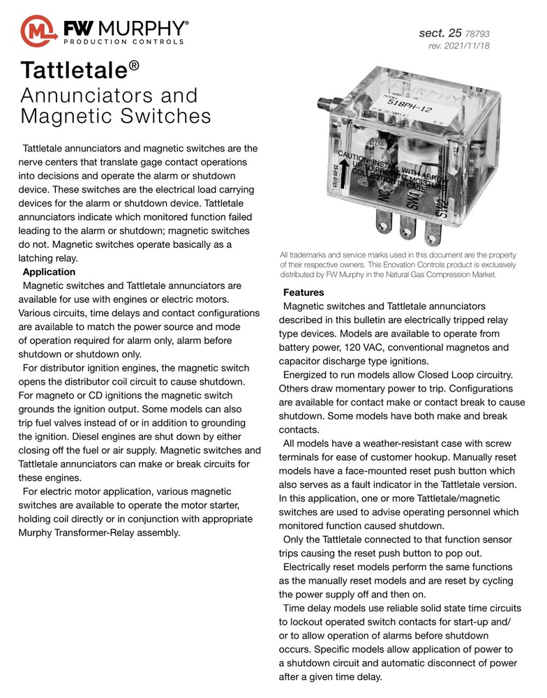 760AF-30-12 Magnetic Switch (25700181)