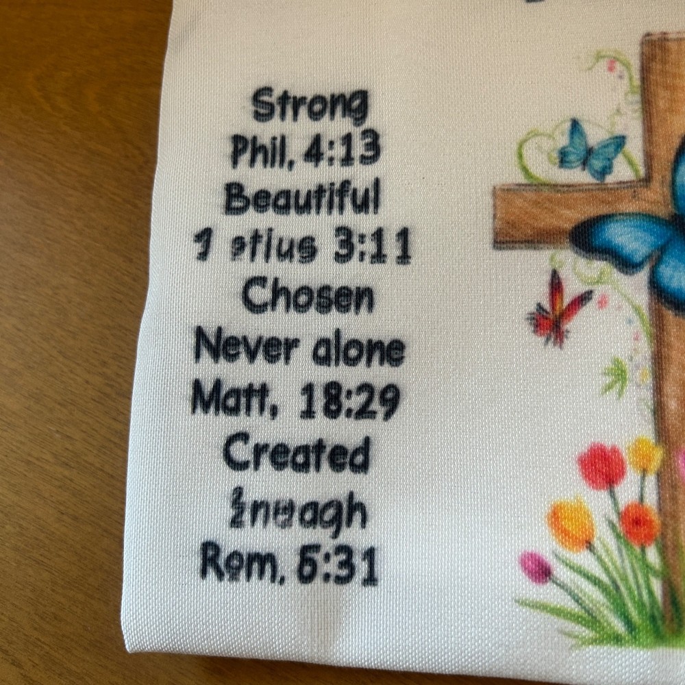 Scripture "You Are" Zippered Makeup Pouch