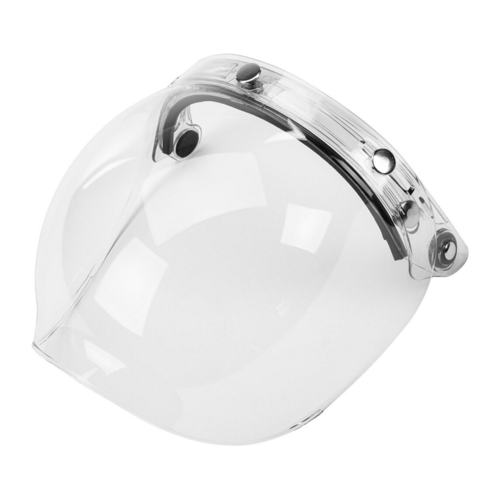 G-Max G002012 Universal 3-Snap Flip-Up Bubble Shield - Clear