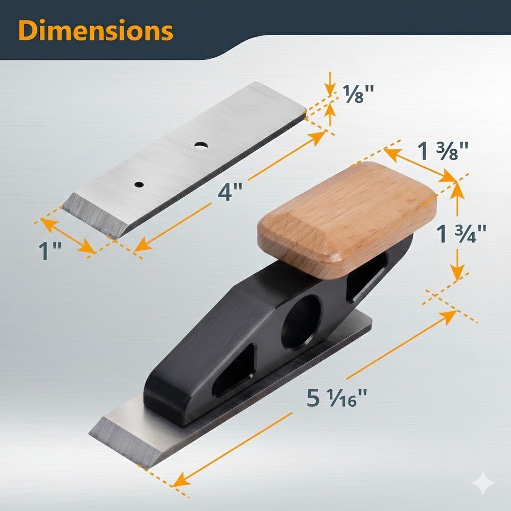 DuBois R72162 Chisel Plane with Flat Blade