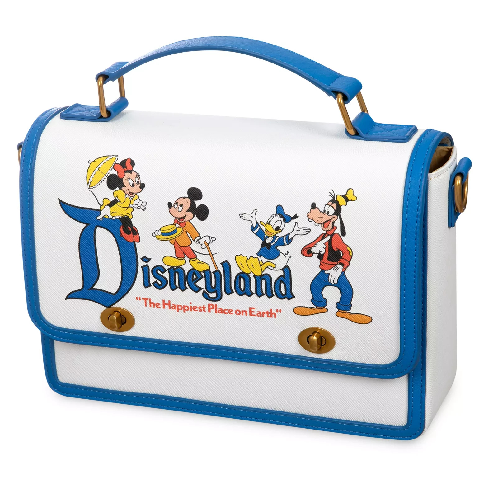 Loungefly Mickey Mouse & Friends Crossbody Bag - Disneyland 70th Anniversary