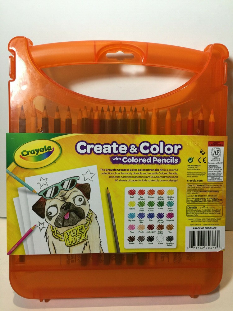 Crayola Create & Color With Colored Pencils 65/Pkg