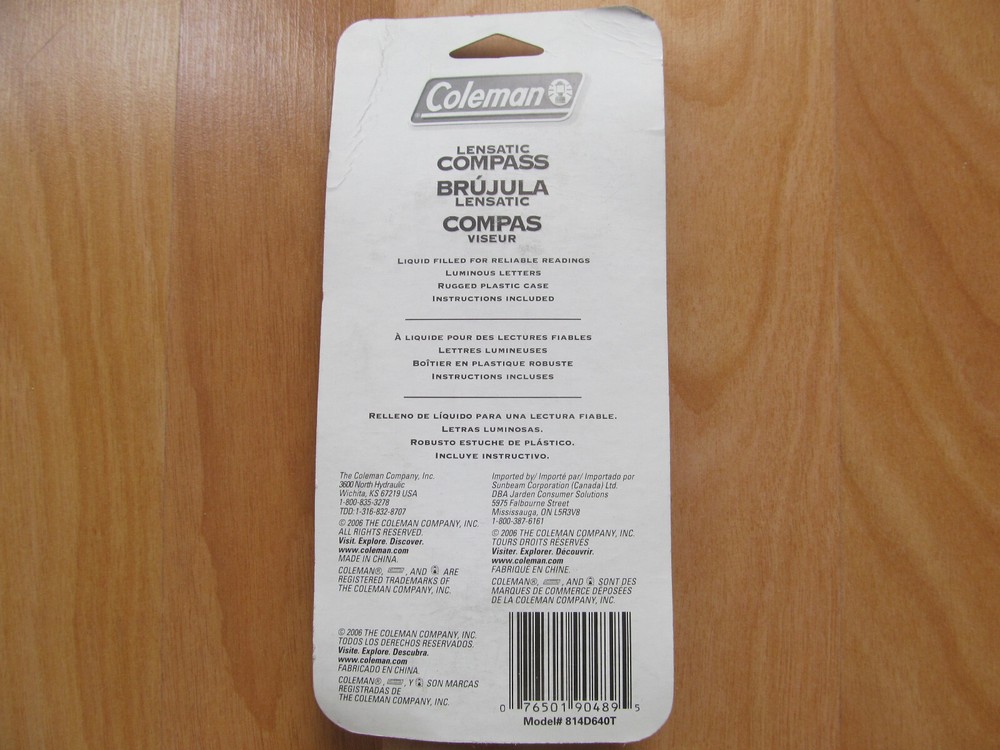 Coleman ~ Engineer Lensmatic Compass