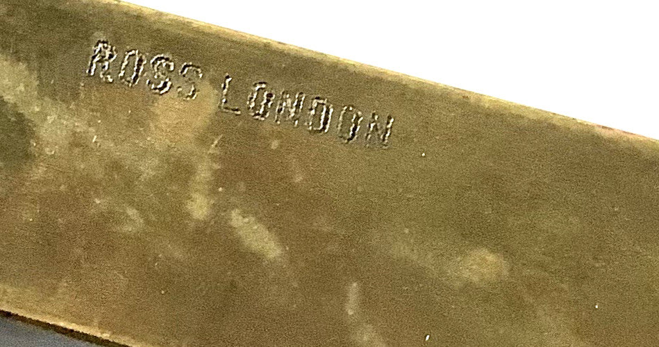 1900’s Antique CLINOMETER Surveyor Tool Brass Ross London