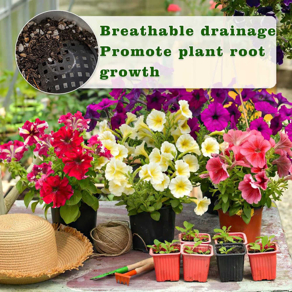 15 Pcs Spherical Flower Pot Mesh Pad Planter Inserts Bottom Grid Large 3 Size