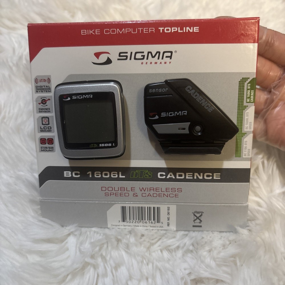 Sigma Bike Computer BC1606LDTS  Candence Wireless /measures speed.