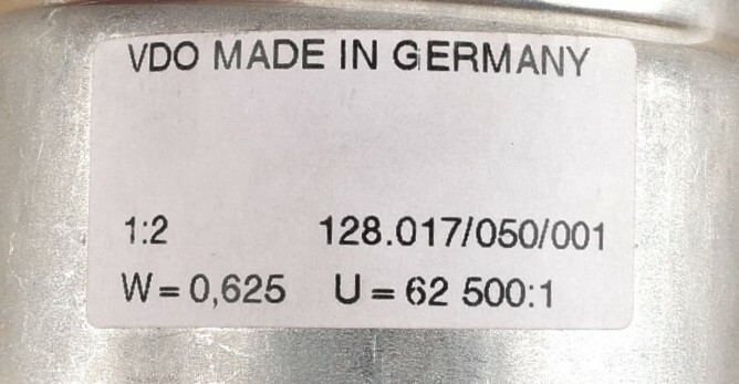 New 128.017/050/001 VDO Tachometer