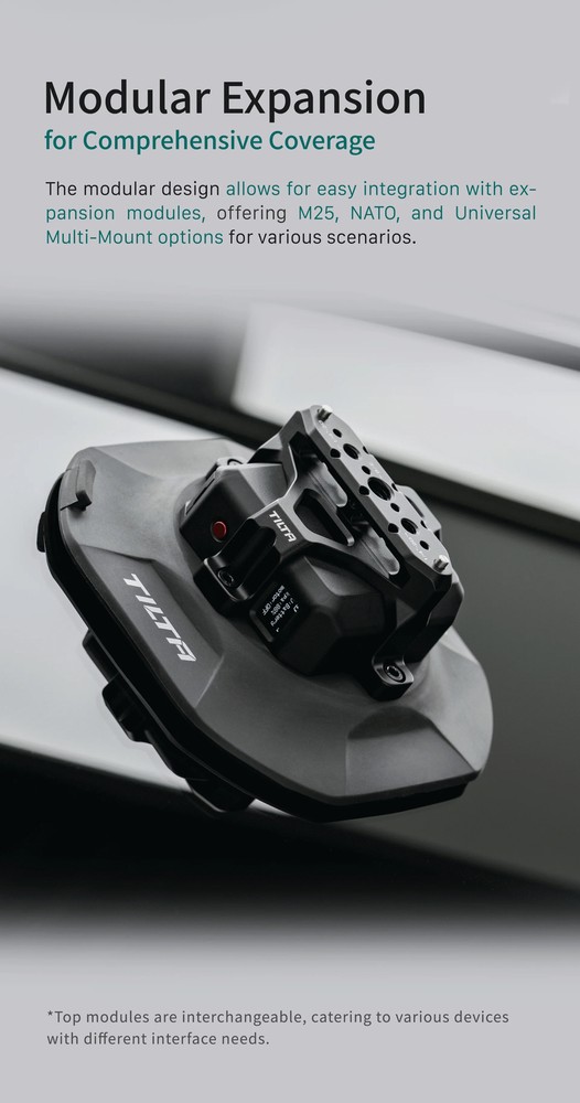 TILTA HDA-ESC Electronic Suction Cup 4.5" Multi-Functional ( Internal Batteries)