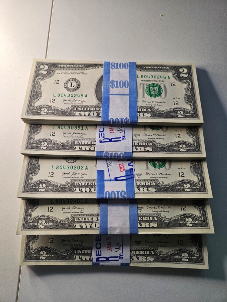 Uncirculated Two Dollar Bill $2 Note 2017 UNCIRCULATED!!!