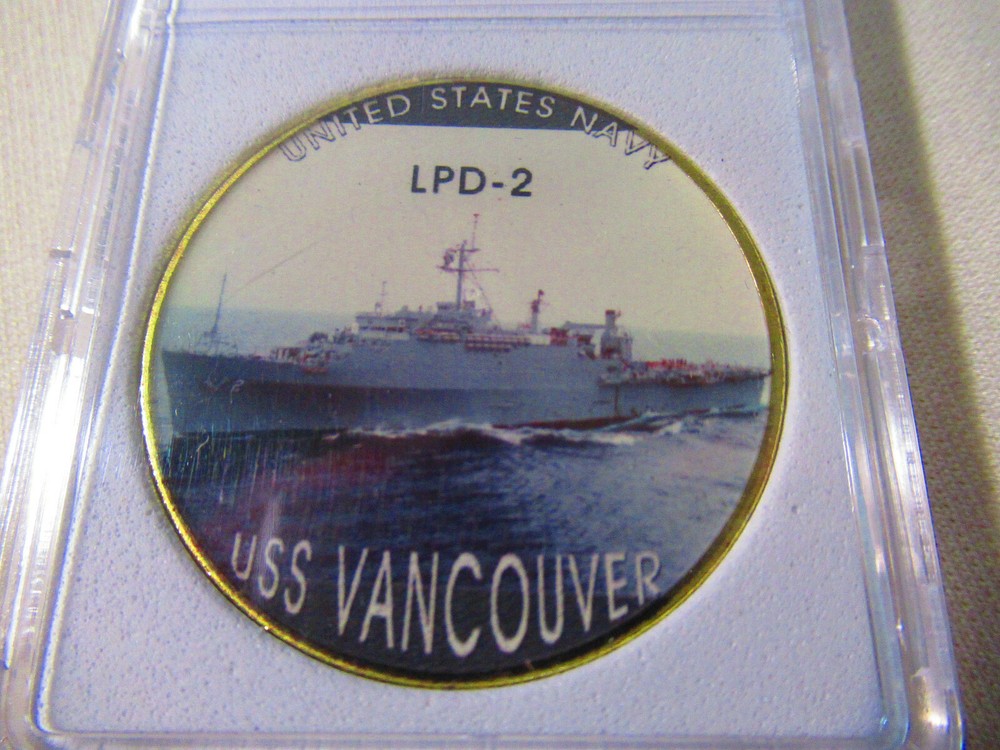 US NAVY - USS Vancouver (LPD-2) Challenge Coin