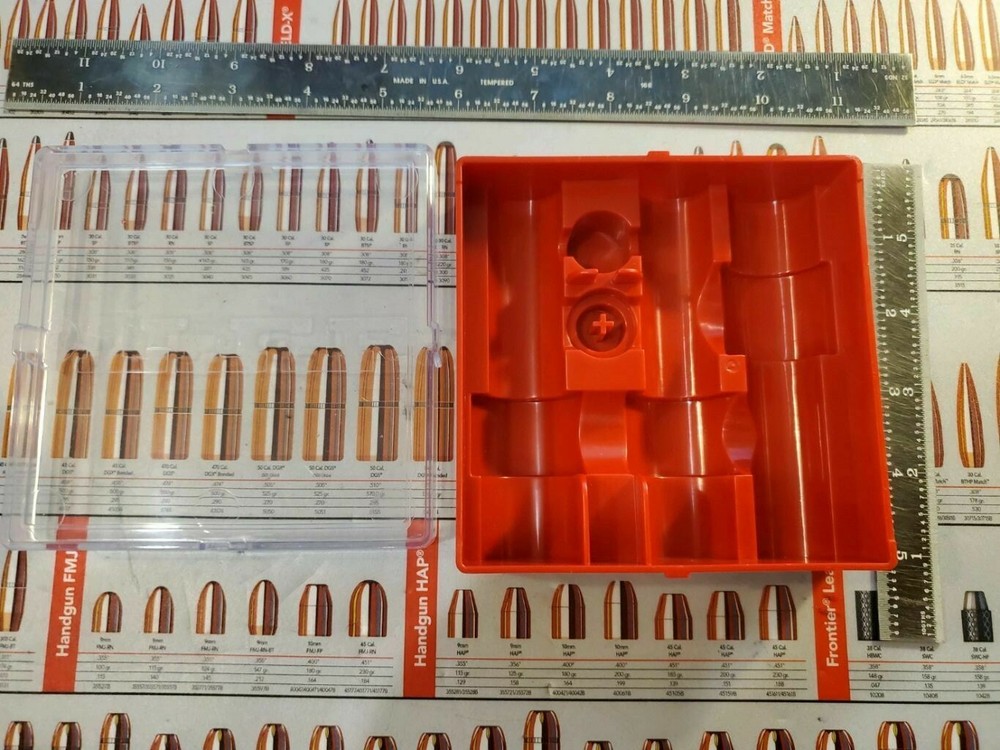 LEE Red Three Die Storage Box New