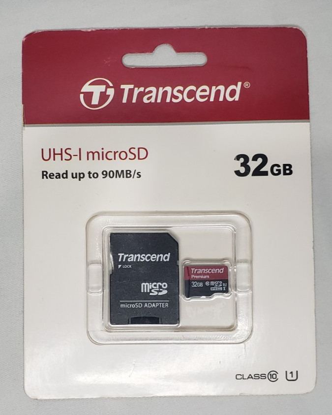 Transcend 32GB UHS-I Class 10 MicroSD Card