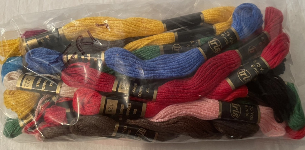 Iris Embroidery Thread 21 pc New