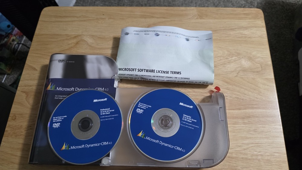 Microsoft Dynamics CRM 4.0 English Disk Kit (Tested)