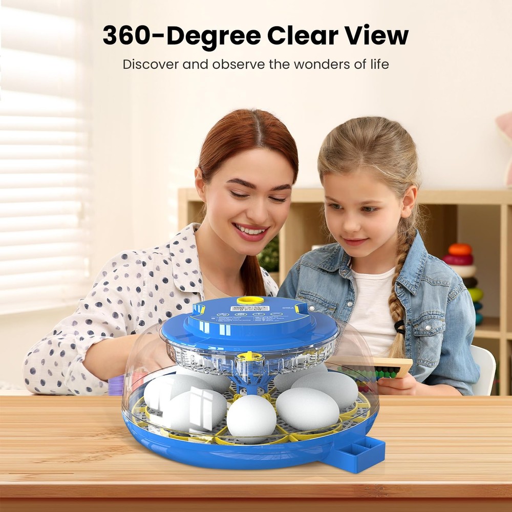 Incubators for Hatching Eggs, 18 Egg Incubator with Automatic Turning and Hum...