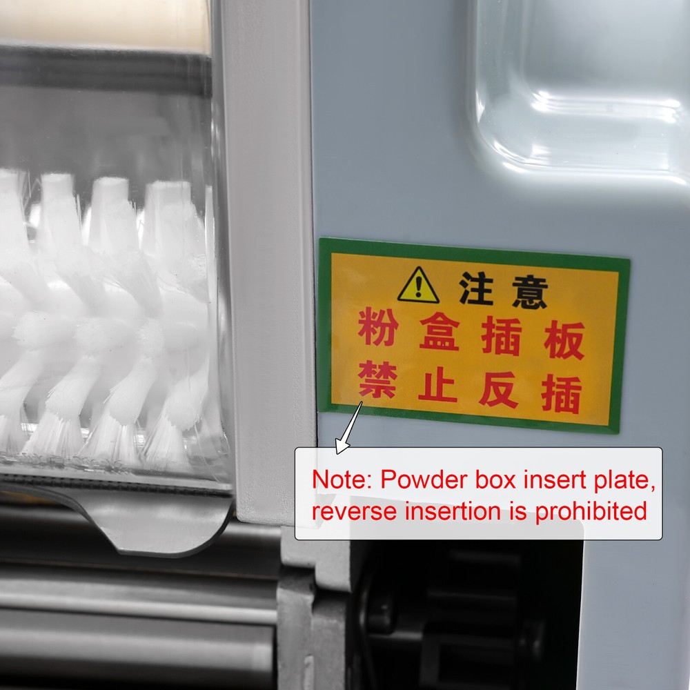 110V Automatic Dumpling Skin Machine Dumpling Wrapper Maker 60 Pieces/Min Silver