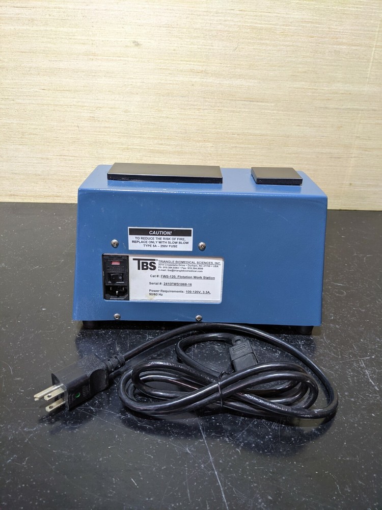 Triangle Biomedical Sciences TBS FWS-120 Flotation Bath Work Station