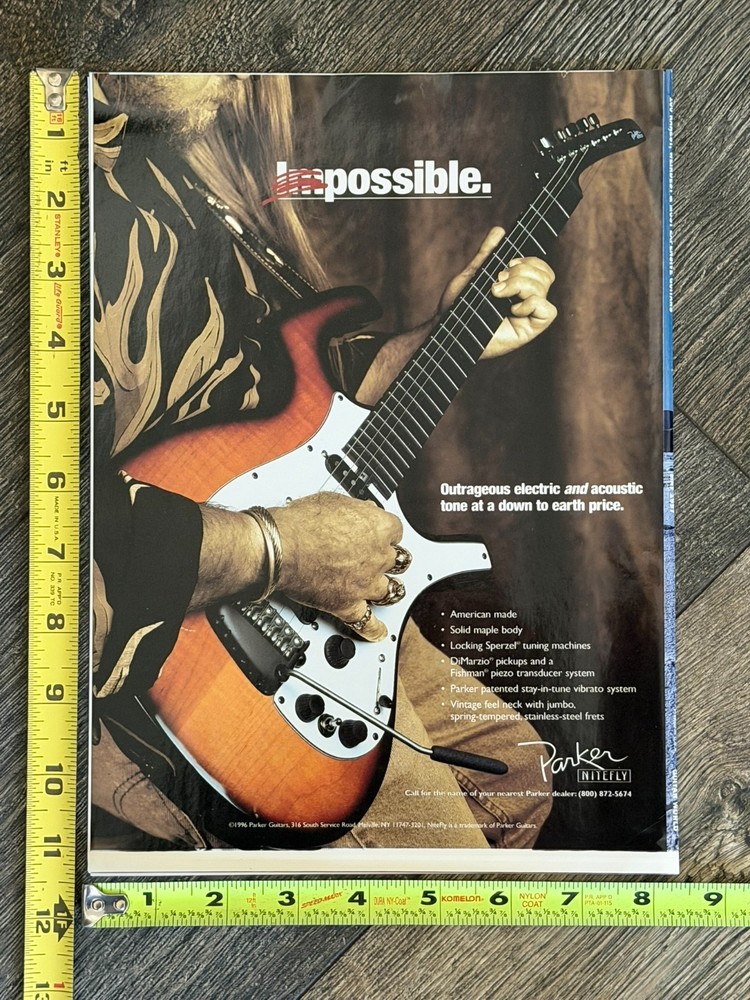 Kiss ACE FREHLEY Magazine Cover Only UNUSED Guitar World May 1997 Vintage Kiss