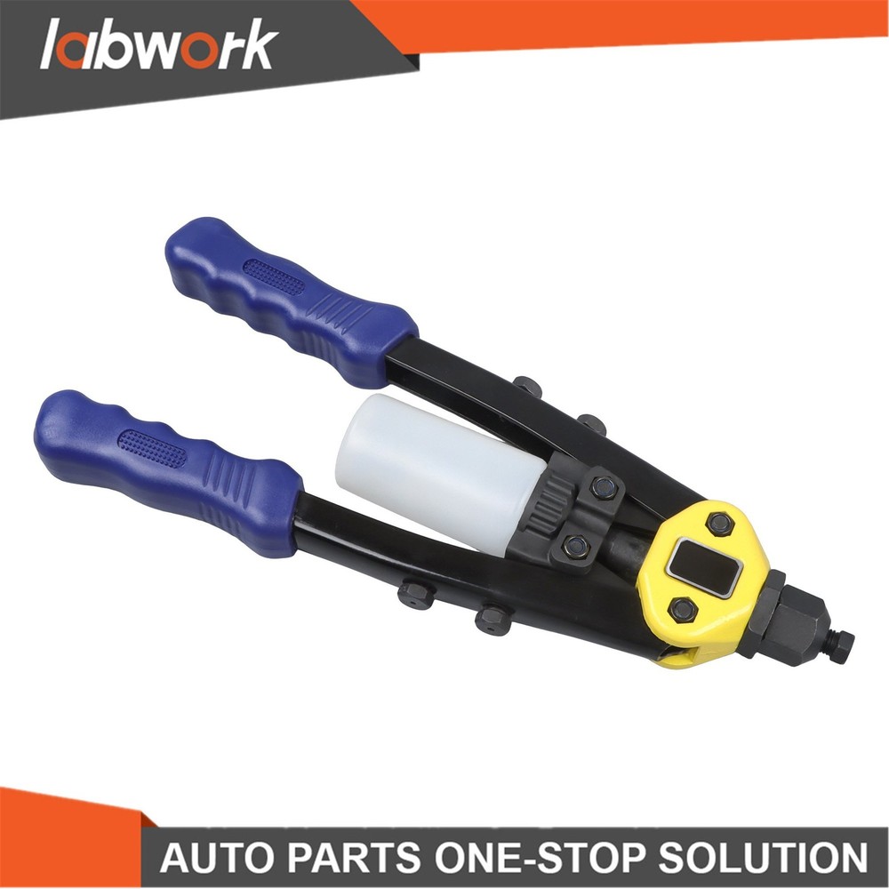 Labwork 1/4” Pop Rivet Gun Kit with 210Pcs Blind Rivets 13" Hand Riveter Tool