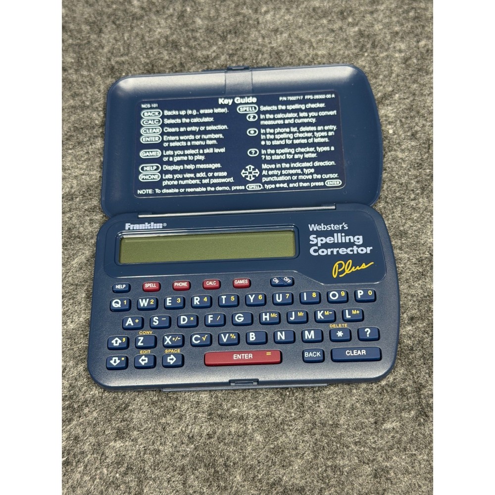 Franklin Webster Spelling Corrector Plus NCS-101 Electronic Dictionary Rolodex