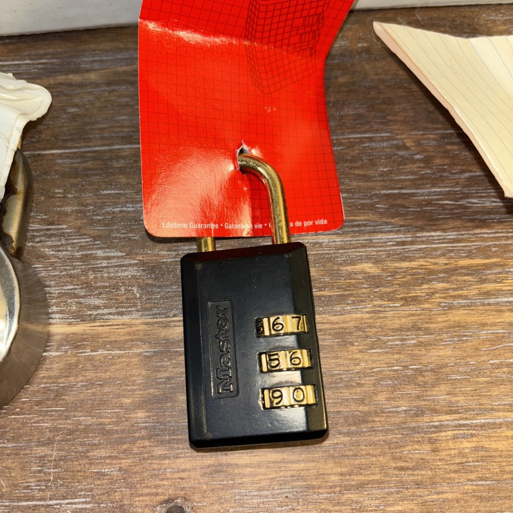 Master Lock Combination Padlock Lot Of 3
