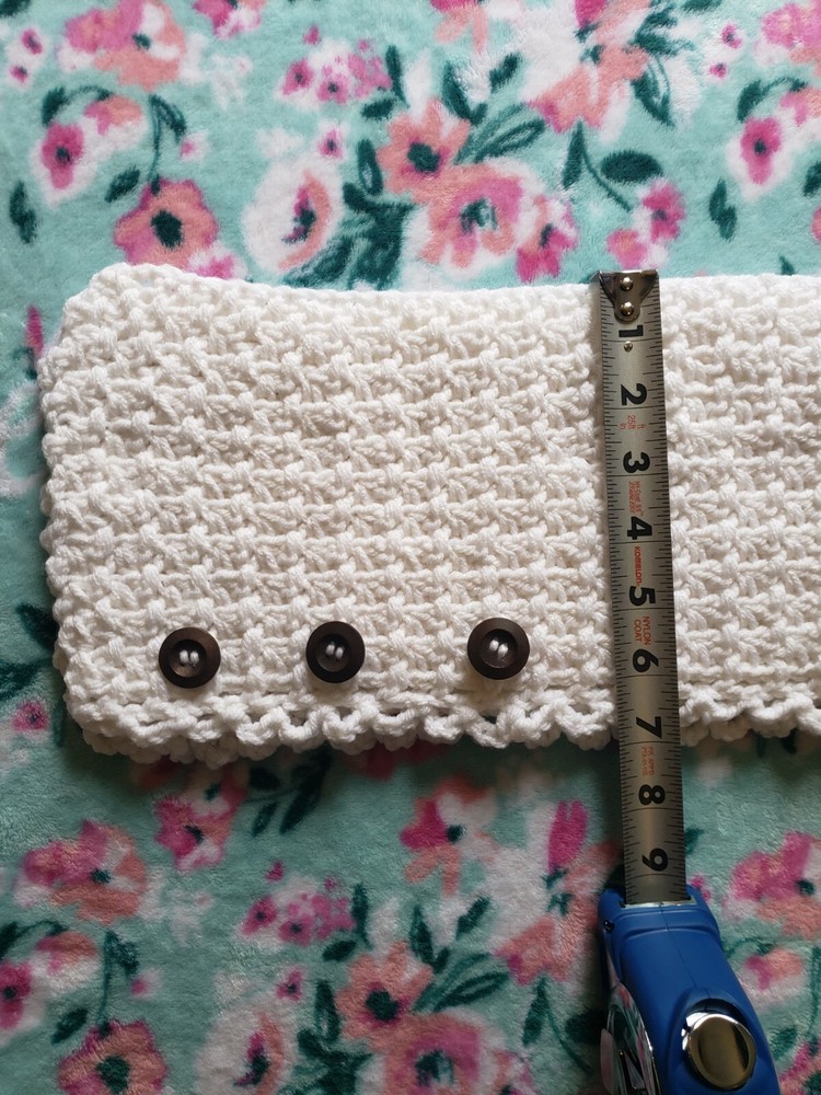 White round crochet neckwarmer/ scarf .